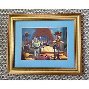 1996 Disney Store Commemorative Lithograph Woody Buzz Lightyear Toy Story
